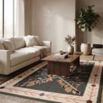 Timeless Traditional Cotton Rug | Handmade Handwoven Multicolor Floor Rug for Elegant Living Spaces - Image 2