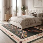 Timeless Traditional Cotton Rug | Handmade Handwoven Multicolor Floor Rug for Elegant Living Spaces - Image 3