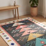 Rustic Heritage Cotton Rug | Handcrafted Classic Design for Living Room and Bedroom Decor - Image 3