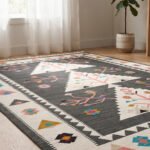 Timeless Artisan Cotton Rug | Multicolor Traditional Handwoven Pattern for Sophisticated Home Styling - Image 5