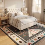 Timeless Artisan Cotton Rug | Multicolor Traditional Handwoven Pattern for Sophisticated Home Styling - Image 3
