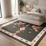 Traditional Pattern Handwoven Cotton Rug | Artisan Crafted Multicolor Area Rug for Stylish Home Decor - Image 3