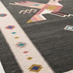 Traditional Pattern Handwoven Cotton Rug | Artisan Crafted Multicolor Area Rug for Stylish Home Decor - Image 5