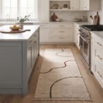 Handmade Cotton Runner Rug 2x6 ft – Beige Natural Woven Texture with Contemporary Aesthetic - Image 2