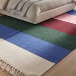 Modern Handwoven Cotton Rug | Elegant Striped Design for Contemporary Living Room and Bedroom - Image 4