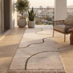 Handmade Cotton Runner Rug 2x6 ft – Beige Natural Woven Texture with Contemporary Aesthetic - Image 3