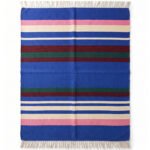 Aesthetic Handwoven Cotton Rug | Minimal Multicolor Striped Pattern for Elegant Living Spaces - Image 5