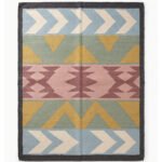 Modern Abstract Cotton Rug | Handcrafted Artistic Multicolor Area Rug for Contemporary Interiors - Image 5