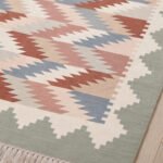 Premium Handwoven Cotton Rug | Contemporary Modern Multicolor Design for Elegant Living Room Interiors - Image 4