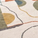 Elegant Handcrafted Cotton Rug | Multicolor Abstract Artistic Design for Refined Living Spaces and Stylish Interiors - Image 4
