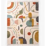 Artisan Abstract Cotton Rug | Handcrafted Contemporary Multicolor Design for Luxury Home Interiors - Image 5