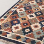 Contemporary Patterned Cotton Rug | Modern Multicolor Geometric Handwoven Area Rug for Living Spaces - Image 4