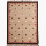 Aesthetic Modern Cotton Rug | Artisan Handcrafted Brown Area Rug for Elegant Home Interiors - Image 5