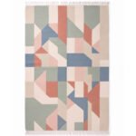 Artisan Abstract Cotton Rug | Contemporary Multicolor Handcrafted Design for Elegant Living Spaces - Image 5