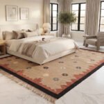 Aesthetic Modern Cotton Rug | Artisan Handcrafted Brown Area Rug for Elegant Home Interiors - Image 2