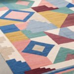 Modern Artisan Handwoven Cotton Rug | Elegant Decorative Area Rug for Contemporary Spaces - Image 4