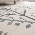 Elegant Handwoven Cotton Rug | Artistic Floral Design for Premium Living Room Bedroom and Timeless Home Decor - Image 4