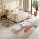 Artisan Abstract Cotton Rug | Contemporary Multicolor Handcrafted Design for Elegant Living Spaces - Image 2