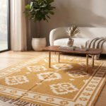 Handcrafted Cotton Rug | Contemporary Geometric Design for Stylish Home Interiors