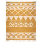 Contemporary Handwoven Cotton Rug | Artistic Geometric Pattern for Modern Interiors - Image 6