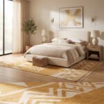 Contemporary Handwoven Cotton Rug | Artistic Geometric Pattern for Modern Interiors - Image 2